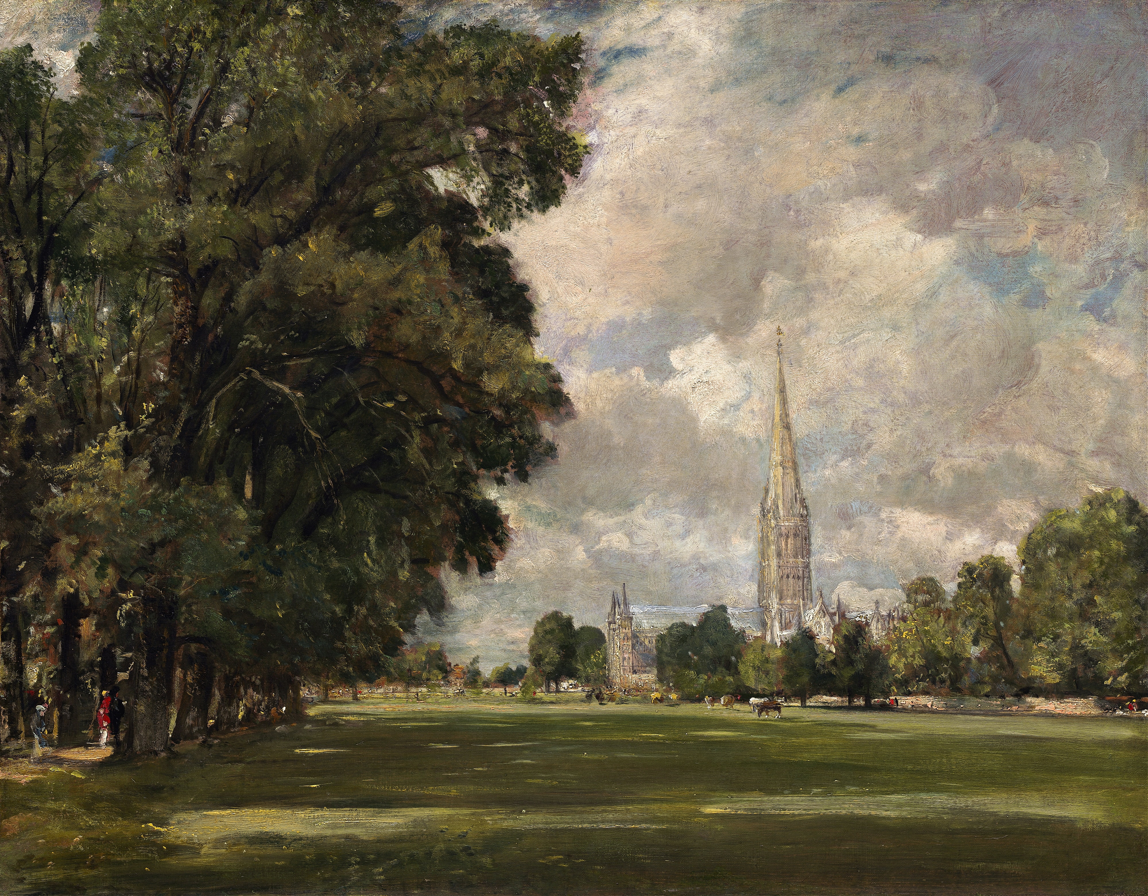 Salisbury Cathedral, after Constable